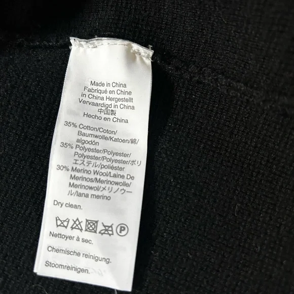 J.CREW open front sweater blazer black relaxed fit office work size L - Picture 7 of 11